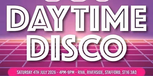 Oh My Days TJ's 80's Daytime Disco At RIVA Stafford In Aid Of CCPA