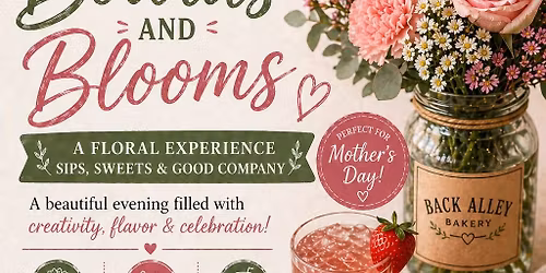 Boards and Blooms at Back Alley Bakery