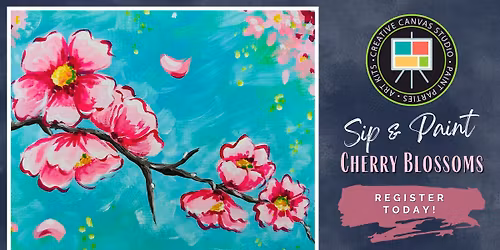 Cherry Blossoms - Sip & Paint