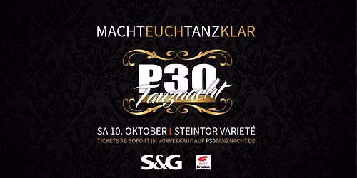 P30 Tanznacht - SAVE THE DATE