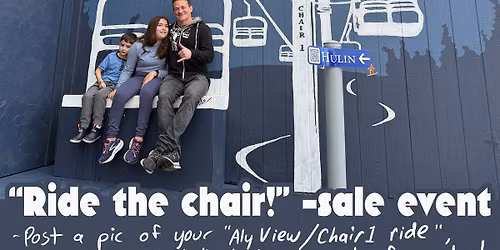 \u201cRide the chair\u201d sale event