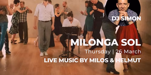 Milonga SOL with Live Music, DJ Simon (Budapest) | Preparty Tango Mango Festival @Atelier SOL