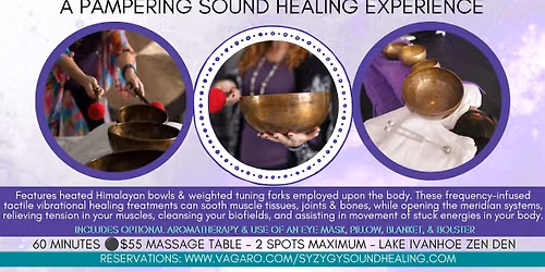 60 Minute Sonic Sanctuary: A Pampering Sound Healing Experience