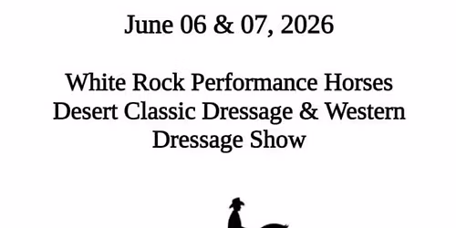 Reserved for White Rock Performance Horses Event