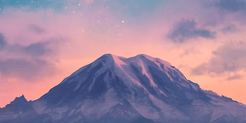 Twilight Mount Rainier - Paint Along (& NA Sip)