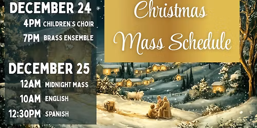 Christmas Mass Schedule