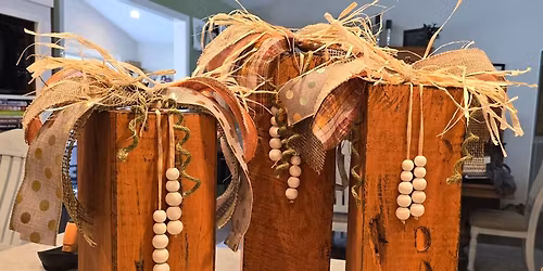 Rustic Wooden Pumpkins - EVENING CLASS!