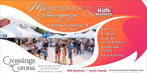 Marketplace Extravaganza & Kids Market at Crossings at Corona