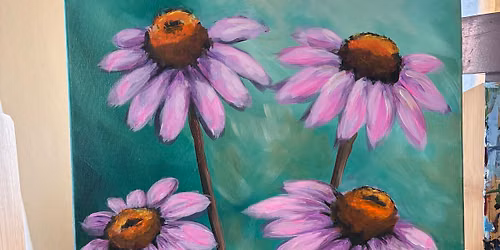 Anyone Can Paint-Cone Flowers 