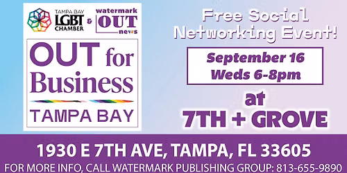 OUT FOR BUSINESS Tampa Bay: September Mixer 