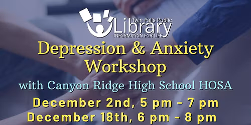 Depression & Anxiety Workshop w\/ CRHS HOSA