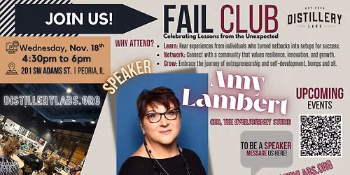 Fail Club with Special Guest Speaker Amy Lambert, CEO of The EverJourney Studio