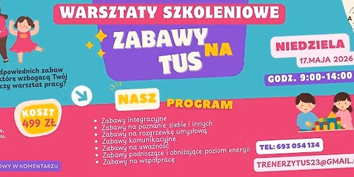 Warsztaty szkoleniowe ZABAWY NA TUS cz\u0119\u015b\u0107 1.