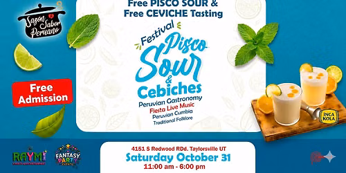 FREE PISCO SOUR & CEVICHE TASTING FEST