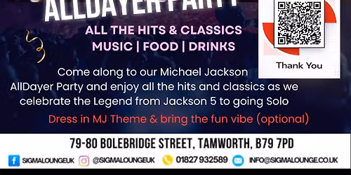 MICHAEL JACKSON ALLDAYER PARTY