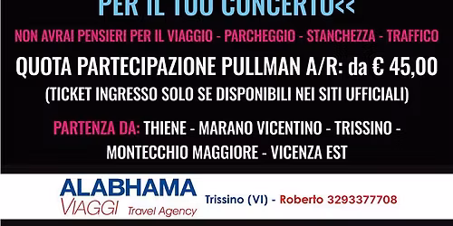 CREMONINI LIVE 2026 - IMOLA "AUTODROMO ENZO E DINO FERRARI" - Sabato 13 Giugno 2026