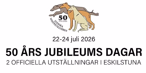 Svenska Whippetklubbens 50 \u00e5r Jubileum - 1976 -2026