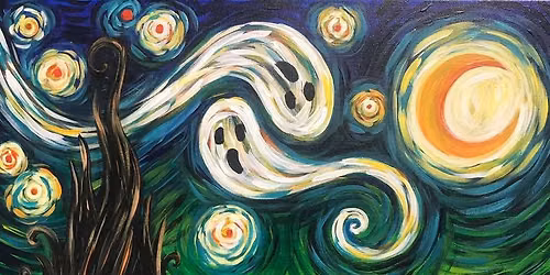 Paint and Sip: Van Gogh's Starry Night - Halloween