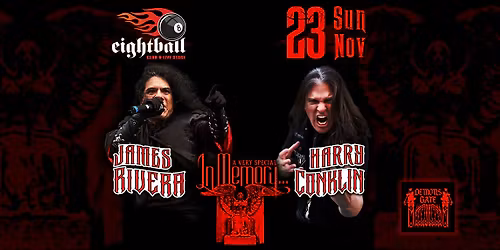 James Rivera - Harry Conklin - In Memory live Sunday 23 November, Eightball, Thessaloniki
