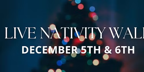 FREE Live Nativity Walk