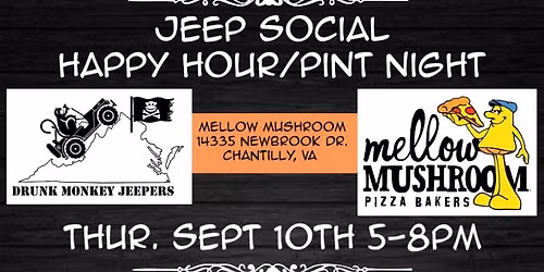 Mellow Mushroom Jeep Social. Sept 2026