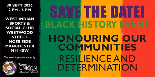 Black History Event: Honouring Our Communities - Resilience & Determination