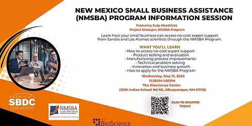New Mexico Small Business Assistance (NMSBA) Program Information Session