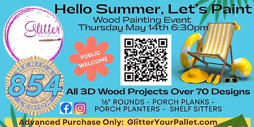 Wood Painting Event - Park American Legion - Public Welcome