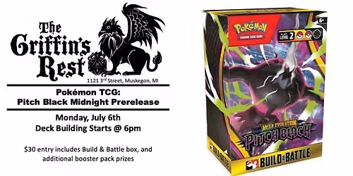 Pok\u00e9mon TCG \u2013 Pitch Black Monday Prerelease