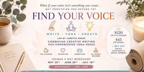 Find Your Voice - 3 Part Series