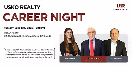 Real Estate Career Night with USKO Realty!