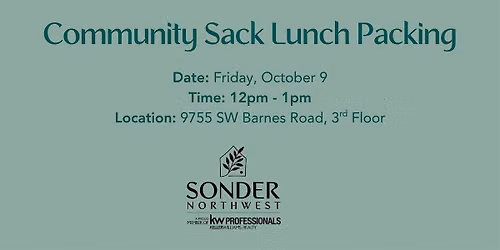 Community Sack Lunch Packing for Blanchet House Portland - October