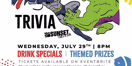 Marvel vs DC Trivia at The Duck Dive