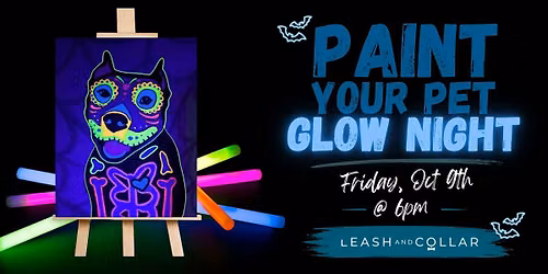 Blacklight Paint Your Pet @ Leash & Collar (Sacramento Area)