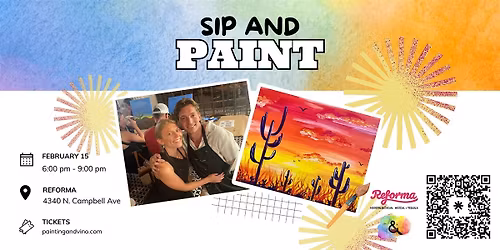Fiery Desert Paint and Sip at Reforma