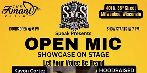 SPEAK PRESENTS SHOWCASE ON STAGE
