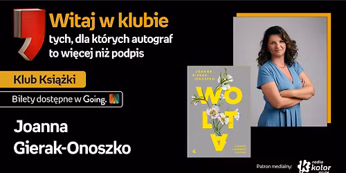 Joanna Gierak-Onoszko w Klubie Ksi\u0105\u017cki | ksi\u0105\u017cka \u201eWolta. Opowie\u015b\u0107 o kobietach w zmianie\u201d 