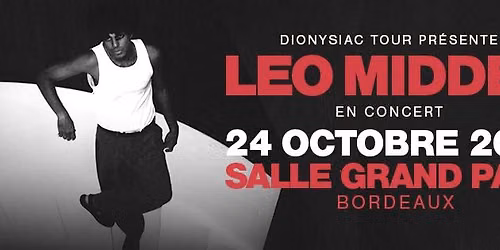 Leo Middea en concert - Salle Grand Parc, Bordeaux