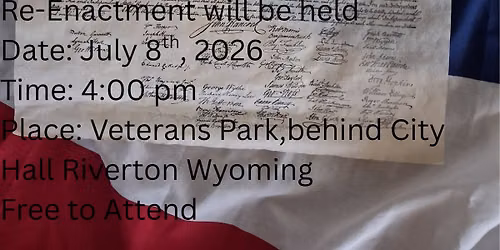 Re-Enactment of the First Public Reading of The Declaration of Independence on July 8th 1776