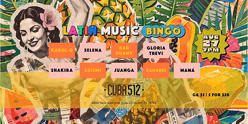 Latin Music Bingo