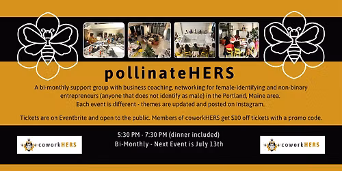 pollinateHERS - Speed Coaching + Networking for Female & NB Entrepreneurs