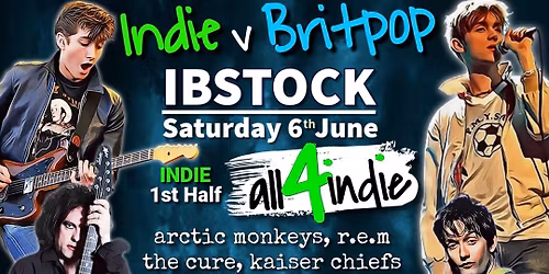 INDIE v BRITPOP Double Headliner | all4indie v Britpop United Live @ The Central Bar & Venue Ibstock