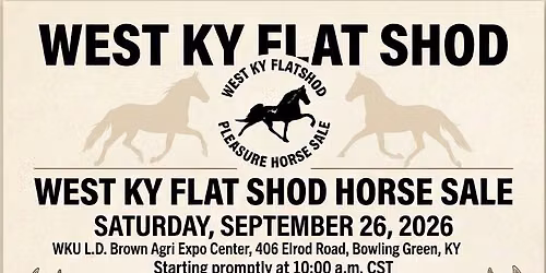 West KY Flat Shod Annual Fall Horse Sale