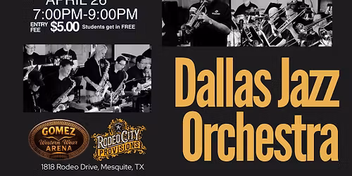 \ud83c\udfb7 Sunday Night Jazz in Mesquite with Dallas Jazz Orchestra!\ud83c\udfb6