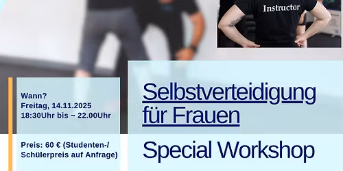Female Special Workshop - Selbstverteidigung Ladies Only!
