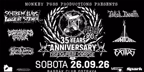 35 YEARS ANNIVERSARY DISFIGURED CORPSE \u201eRETURN TO THE 90s\u201c
