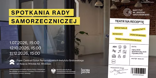 \ud83d\udd34 Spotkania Rady Samorzeczniczej \u2014 Teatr na recept\u0119 