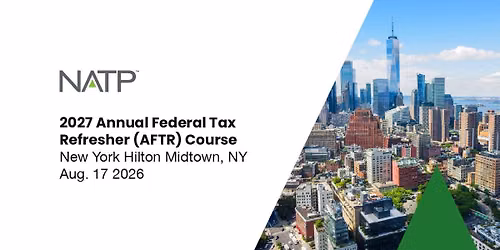 2027 Annual Federal Tax Refresher Workshop - New York, NY