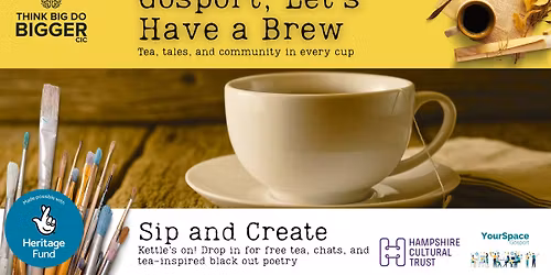 Gosport Let's Have a Brew! Sip and Create - Black Out Poetry