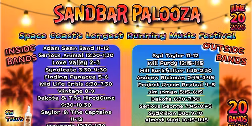 SandbarPalooza 2026 Music Festival